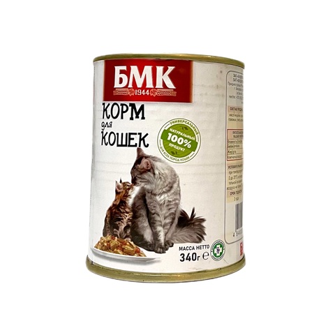 Корм «БМК» для кошек, 340г