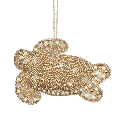 Игрушка черепашка 13см Goodwill кремовая/золотая