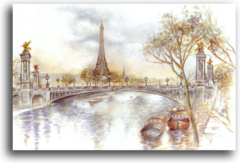 Постер "Париж красками"