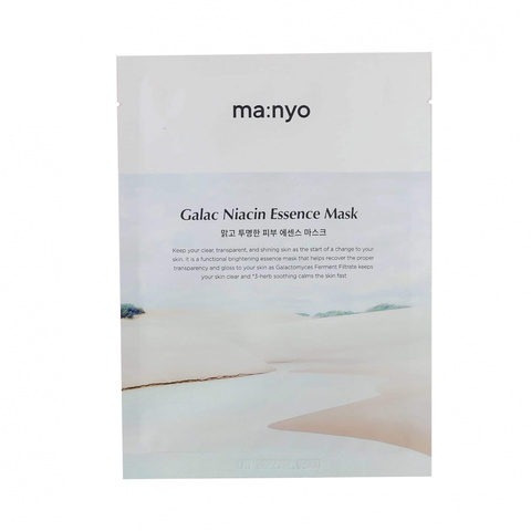 Маска тканевая одноразовая для выравнивания тона Manyo Factory Galac Niacin Essence Mask 30 гр