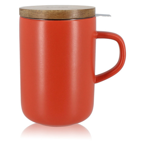 Кружка с ситечком OGO Juliet 0.475л оранжевая