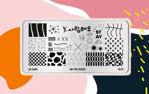 Пластина для стемпинга GO STAMP 223 Not that serious