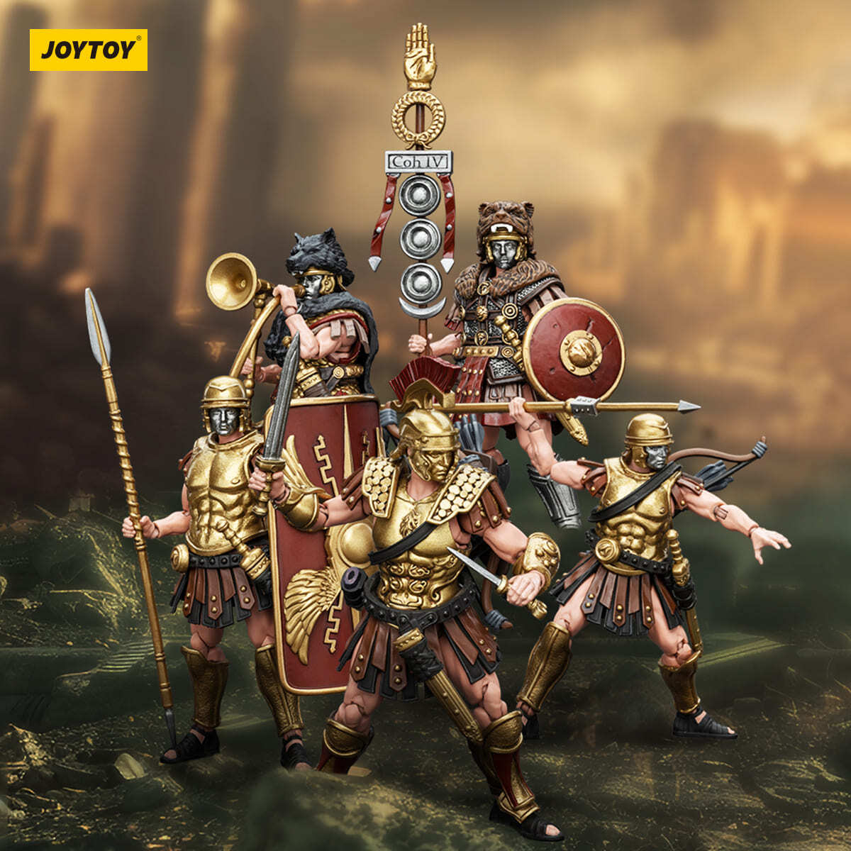 Фигурка Легионер Легкой Пехоты II масштаб 1/18 Roman Republic JoyToy
