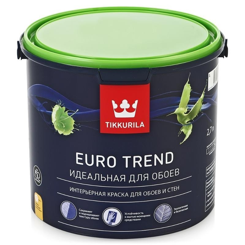 Краска тиккурила для стен. Краска Tikkurila Euro trend интерьерная. Tikkurila Euro trend 9 л. ВД краска Тиккурила Euro Power 7 a. Краска акриловая Tikkurila Euro trend.