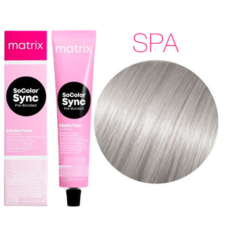 Matrix SoColor Sync Pre-Bonded SPA пастельный пепельный, тонирующая краска для волос без аммиака