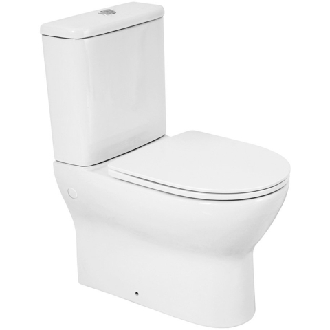 BelBagno BB8134CPR/SC Чаша унитаза Р-trap с сиденьем дюропласт soft close