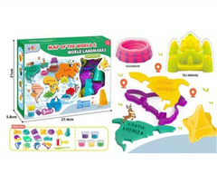 Набор Пластилина Материки Земли 22 эл, размер 28*22