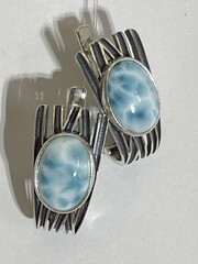Ламарка (серьги из серебра)