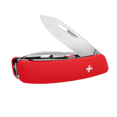 Швейцарский нож SWIZA D03 Standard, 95 мм, 11 функций, красный