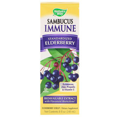Nature's Way, Sambucus Immune, бузина, стандартизированная, 240 мл (8 жидких унций)