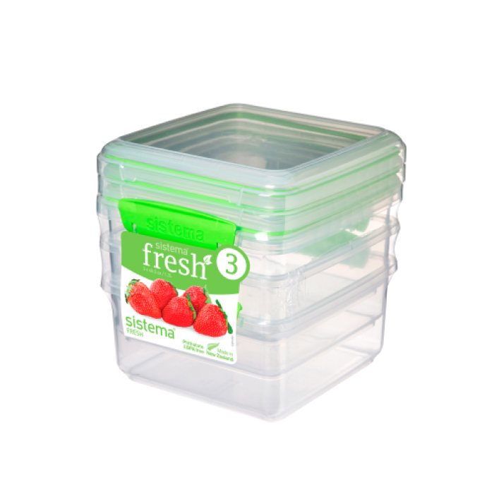 Набор пищевых контейнеров  Sistema "Fresh" 1,2л, 3шт.