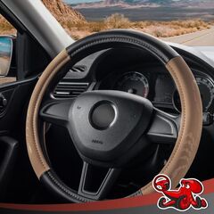 Оплетка на руль Black+Beige DSV, R99301, чер-беж