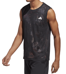Теннисная футболка Adidas Melbourne Sleeveless Tee- black noir