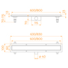 RGW SDR-34-60 64213460-01 Душевой трап