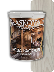 Лак-антисептик Kraskovar Aqua Lacquer для дерева и камня белый