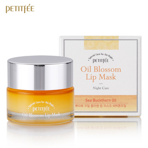 [PETITFEE] Маска д/губ с витамином Е и маслом облепихи Oil Blossom Lip Mask (Sea Buckthorn oil)