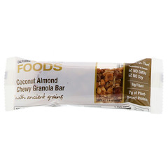 California Gold Nutrition, Foods, жевательные батончики с кокосом и миндалем, 12 батончиков весом 1,4 унции (40 г) каждый