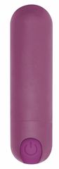 Фиолетовая перезаряжаемая вибропуля 7 Speed Rechargeable Bullet - 7,7 см. - 