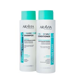 Бальзам-кондиционер для объема склонным к жирности волосам Volume Save Conditioner, 400 мл, ARAVIA Prof