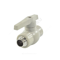 Кран шаровой PP-R серый Дн 25х3/4" НР VALFEX 10144225Г