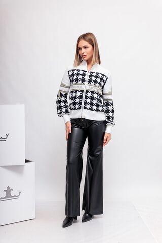 Monari Кардиган с узором и надписями