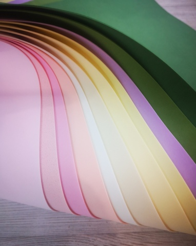 Фоамиран для творчества 1мм велюровый Набор 11 цветов размер 50х50см (11шт)