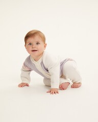 Комбинезон вязаный "Волна" (экрю)