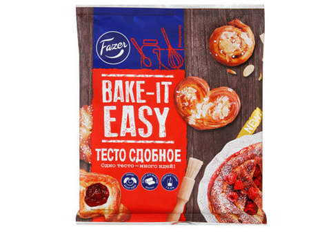 Тесто слоеное "Fazer" дрожжевое сдобное, 440г