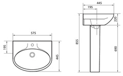УМЫВАЛЬНИК SANITA САМАРСКИЙ