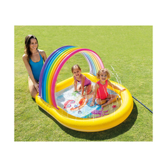 Детский надувной бассейн Rainbow Arch,  Intex57156NP, 147 x 130 х 86 см,