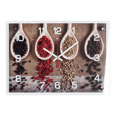Часы настенные 2535-615  "Специи в буковых ложечках"