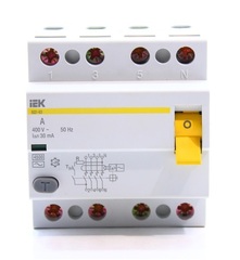 Устройство защитного отключения 4П 25А IEK 30мА ВД1-63 тип АС