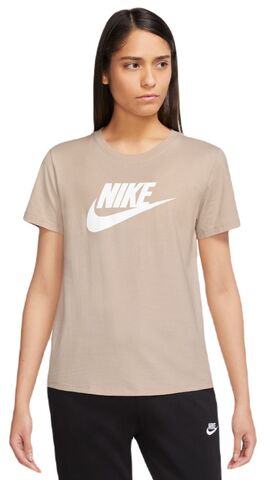 Женская теннисная футболка Nike Sportswear Essentials T-Shirt - sanddrift/white