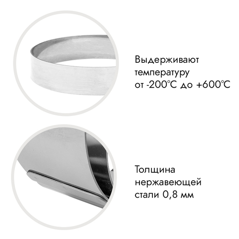 Форма для выпечки, кольцо d=28 см, h=6 см