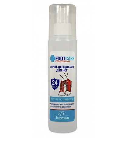 Флоресан ORGANIC FOOT CARE Спрей-дезодорант для ног против потливости, 200мл Ф-648