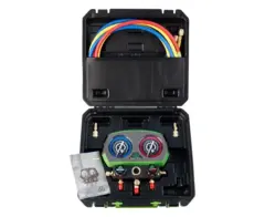 Манометрическая станция Super Stars ST- B280(R22/404/407/410, 2-х вентильный; шланги 1.5м, 55 Bar-1/