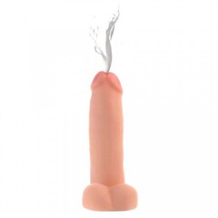 Фаллоимитатор с эякуляцией Loadz 8 Inch Squirting Dildo With Syringe, бежевый, 20.3х4.8 см