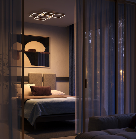 Потолочная светодиодная люстра Maytoni Rida MOD015CL-L80GK