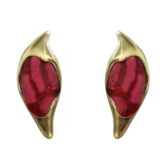 Серьги Лист