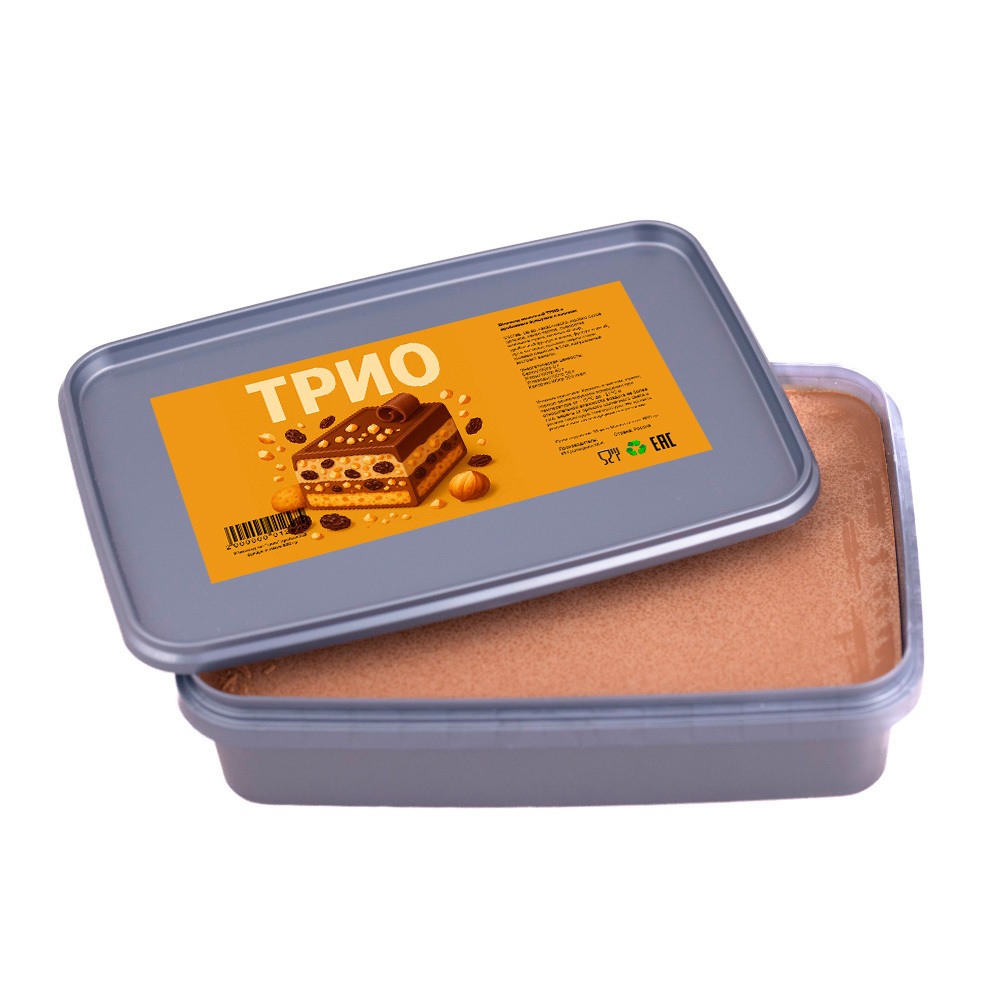 Шоколадное "трио" дробленый фундук и изюм 800 гр