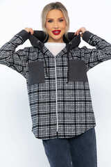 Рубашка с капюшоном Стокгольм (серая) Б14593-50М LT Collection