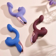 Вибратор с двойной стимуляцией Magic Ponder синий от Magic Motion