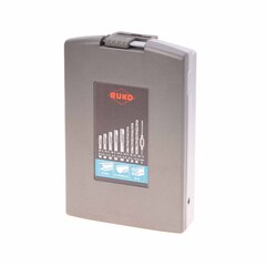 Набор метчиков однопроходных M3 -M12 HSS-G DIN352 (+ вороток, сверла) 15пр Ruko 245004RO(АКЦИЯ)