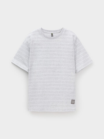 фуфайка  для мальчика  КР 302912/св.серый меланж,полоска к634