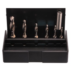 Набор метчиков для шуруповерта 3 в 1 M3 -M10 HSS-G 7пр Volkel 67200