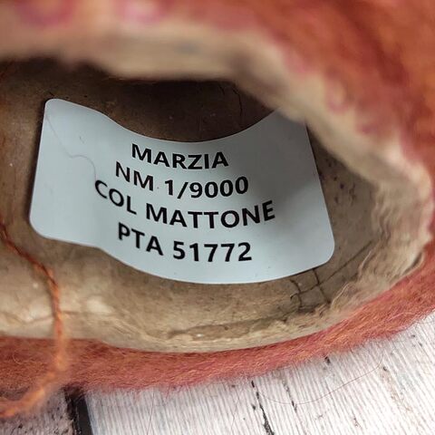 Кидмохер на полиамиде PURA LANA ITALIA / MARZIA 900 рыжий меланж