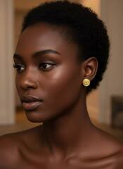 20187- Серьги-пусеты CDior круглые с логотипом