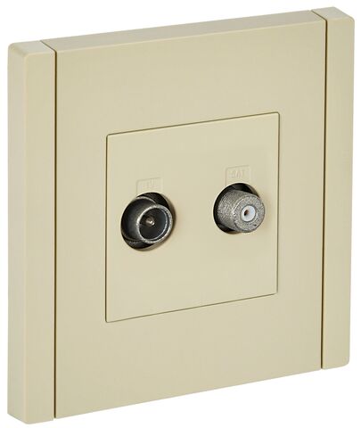 FORTE&PIANO Роз. двойная TV+SAT FP438 ван. IEK