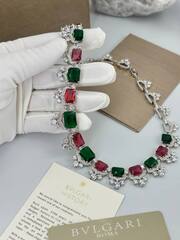 30427-Комплект украшений колье + серьги в стиле BVLGARY