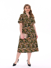 4536 Халат на пуговицах